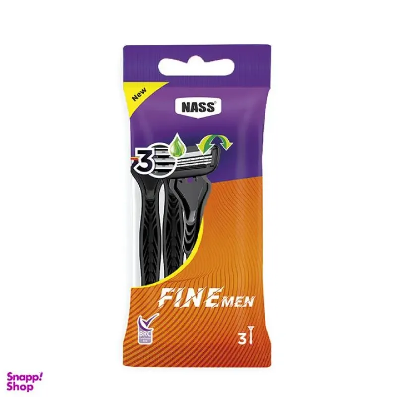 تیغ سه لبه ناس مدل fine مناسب پوست های حساس
