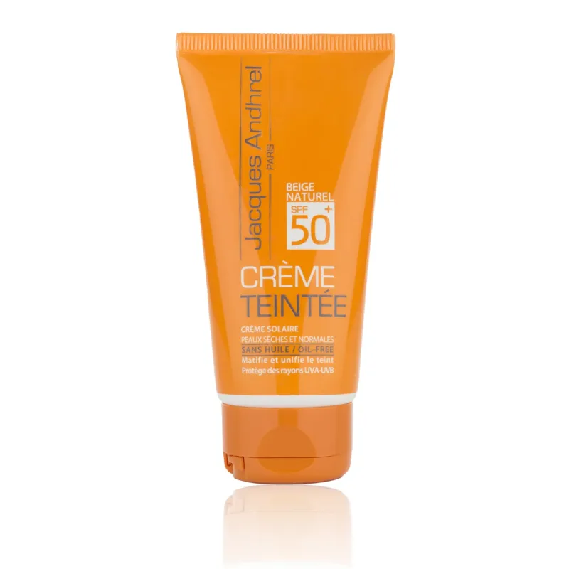 کرم ضد آفتاب رنگی مناسب پوست خشک و معمولی ( رنگ بژ طبیعی) SPF۵۰ ژاک آندرل